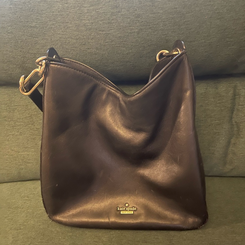 Kate Spade Black Leather Shoulder Bag